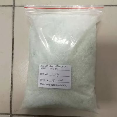 Glace trasparente di qualità alimentare fritta in granula o polvere per ceramiche Purezza 99,99%