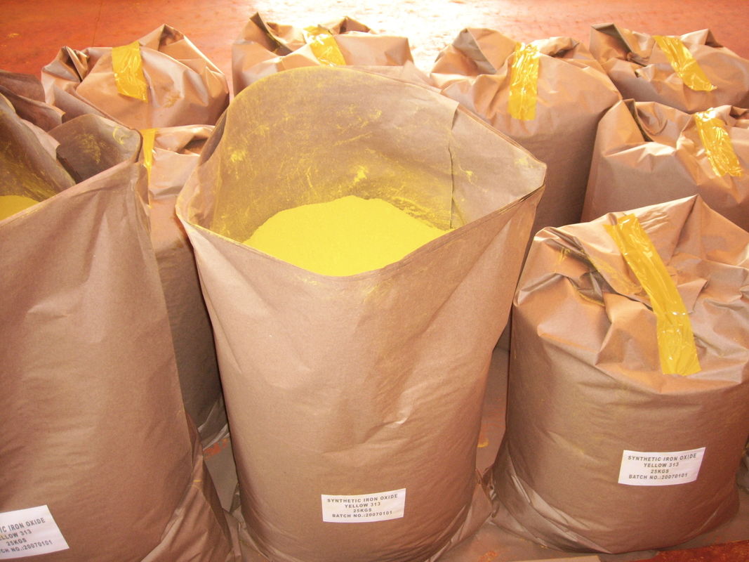 Ossido di ferro giallo per piastrelle per tetti di cemento, pavimentazioni, plastiche e polimeri di gomma, malta, carta e rivestimenti di bobine